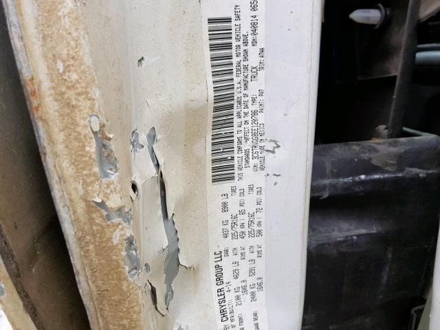 3C6TRVDG8EE120786 - 2014 RAM PROMASTER 白色 照片 10