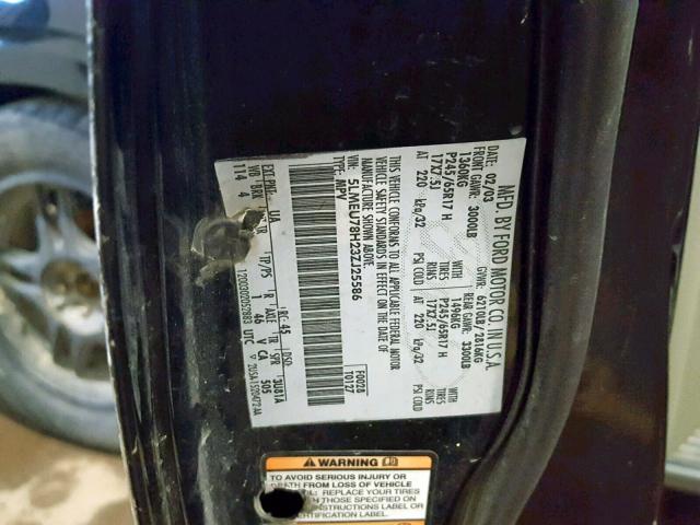 5LMEU78H23ZJ25586 - 2003 LINCOLN AVIATOR 黑色 照片 10