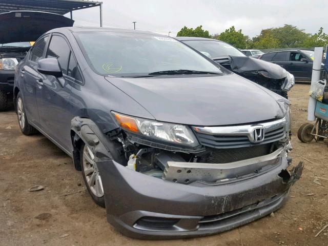 19XFB2F93CE319698 - 2012 HONDA CIVIC EXL GRAY photo 1