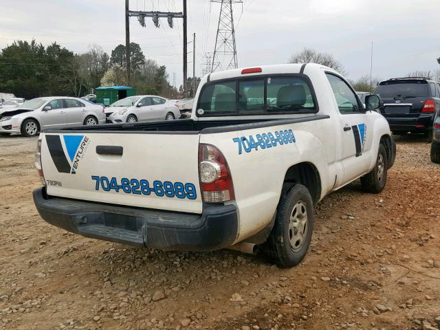 5TENX22N19Z623159 - 2009 TOYOTA TACOMA WHITE photo 4