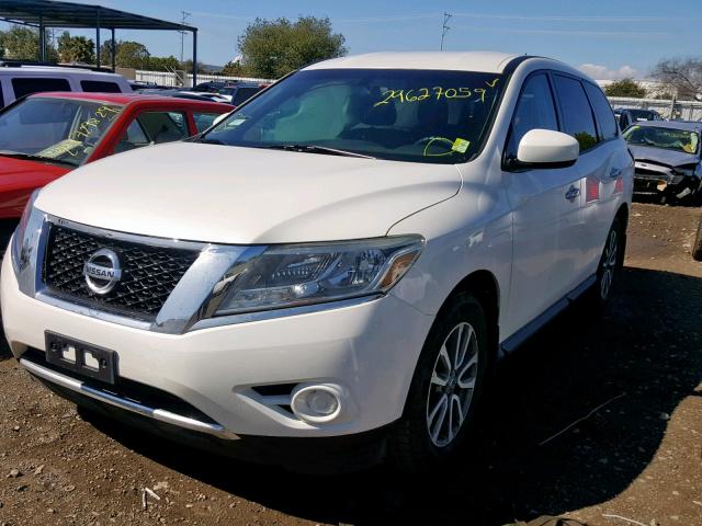 5N1AR2MN6FC629261 - 2015 NISSAN PATHFINDER WHITE photo 2