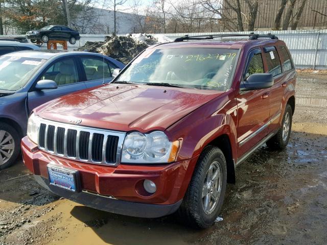 1J8HR58267C512097 - 2007 JEEP GRAND CHER RED photo 2