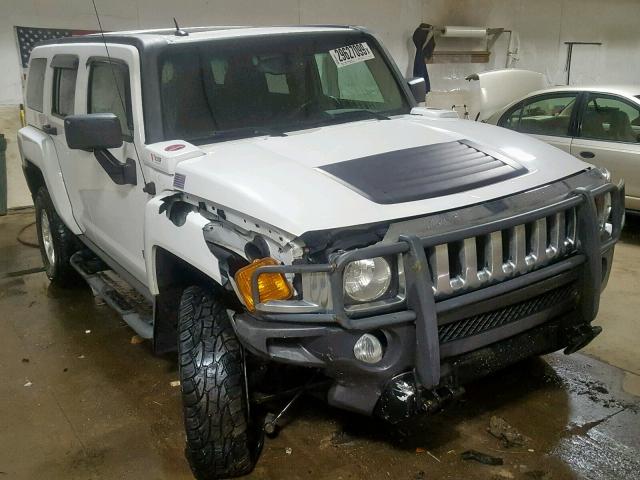 5GTEN13E488176771 - 2008 HUMMER H3 WHITE photo 1