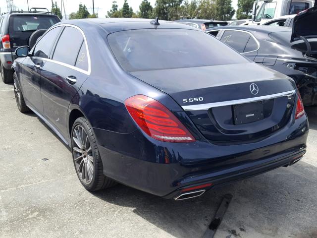 WDDUG8CBXHA333083 - 2017 MERCEDES-BENZ S 550 BLUE photo 3