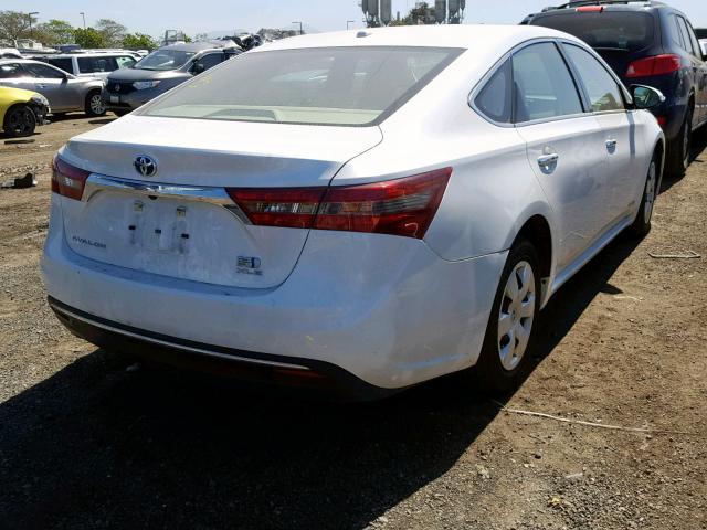 4T1BD1EB7GU048963 - 2016 TOYOTA AVALON HYB WHITE photo 4