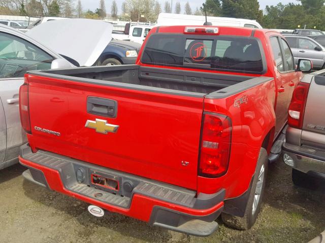 1GCGTCE34G1385075 - 2016 CHEVROLET COLORADO L RED photo 4