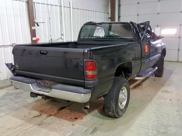 3B7KF23672M215054 - 2002 DODGE RAM 2500 BLACK photo 4