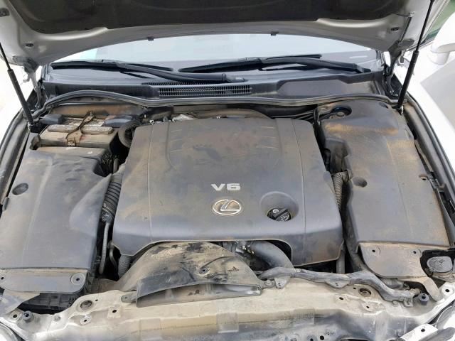 JTHBK262472046290 - 2007 LEXUS IS 250 SILVER photo 7