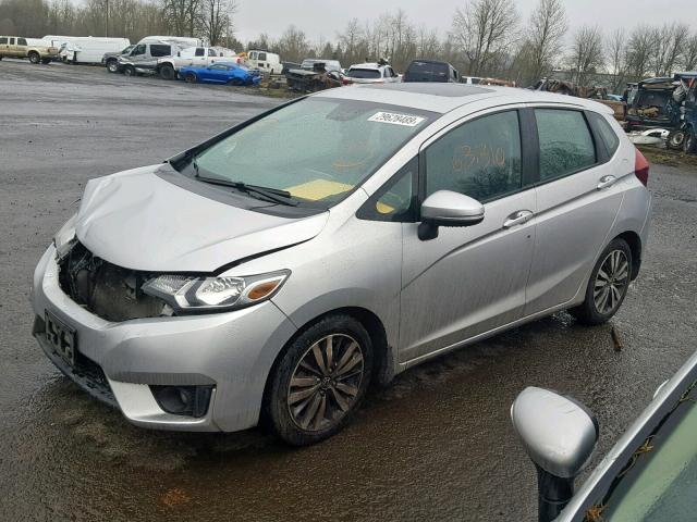 3HGGK5H8XFM779639 - 2015 HONDA FIT EX SILVER photo 2