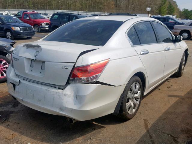 5KBCP3F85AB005464 - 2010 HONDA ACCORD EXL WHITE photo 4