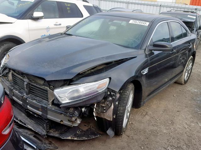 1FAHP2E89DG233354 - 2013 FORD TAURUS SEL BLACK photo 2