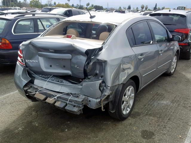 3N1AB61E48L660104 - 2008 NISSAN SENTRA 2.0 GRAY photo 4