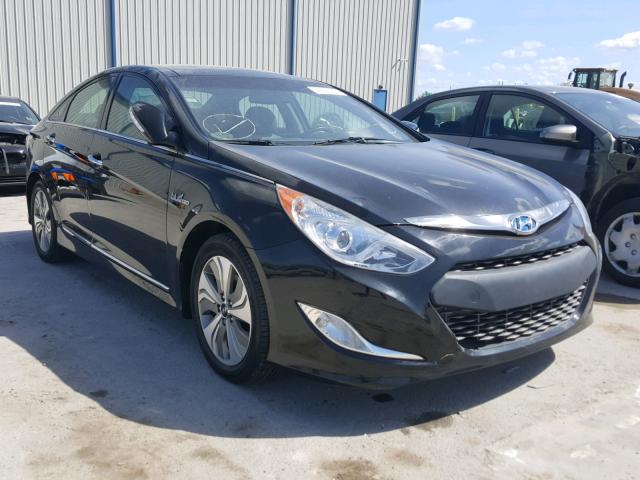 KMHEC4A40EA108797 - 2014 HYUNDAI SONATA HYB BLACK photo 1