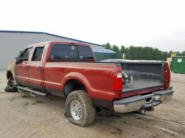 1FTSW31FX2EA84703 - 2002 FORD F350 SRW S RED photo 3