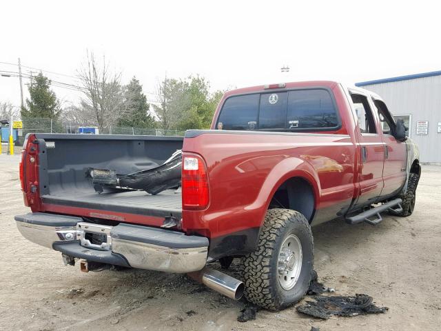 1FTSW31FX2EA84703 - 2002 FORD F350 SRW S RED photo 4