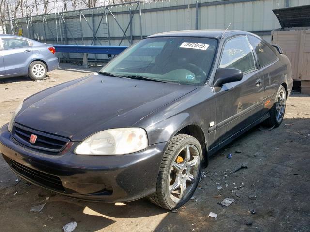 1HGEJ6121XL034237 - 1999 HONDA CIVIC DX GRAY photo 2