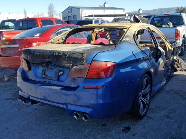 WBSFV9C5XDC773689 - 2013 BMW M5 BLUE photo 4