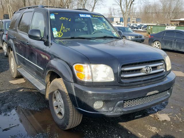 5TDBT48A02S092392 - 2002 TOYOTA SEQUOIA LI BLACK photo 1