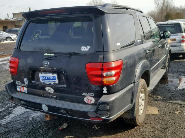 5TDBT48A02S092392 - 2002 TOYOTA SEQUOIA LI BLACK photo 4