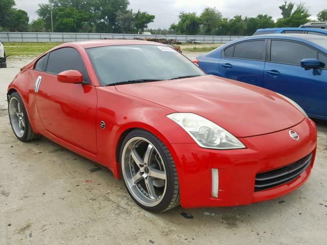 JN1BZ34DX8M702203 - 2008 NISSAN 350Z COUPE RED photo 1