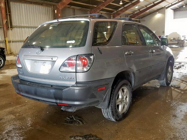 JTJGF10U530153321 - 2003 LEXUS RX 300 SILVER photo 4