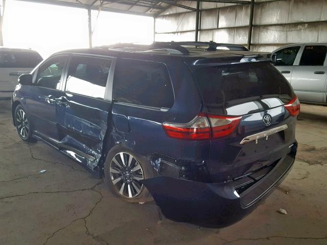 5TDYZ3DC2KS995833 - 2019 TOYOTA SIENNA LIM BLUE photo 3