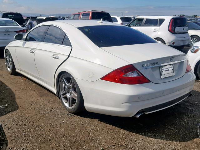 WDDDJ72X17A114794 - 2007 MERCEDES-BENZ CLS 550 WHITE photo 3