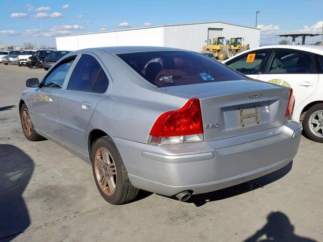 YV1RS592562529700 - 2006 VOLVO S60 2.5T BLUE photo 3