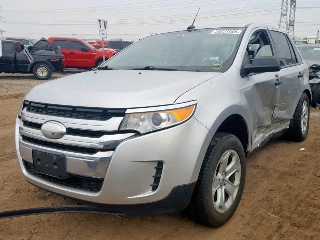 2FMDK4GC0CBA93619 - 2012 FORD EDGE SE SILVER photo 2