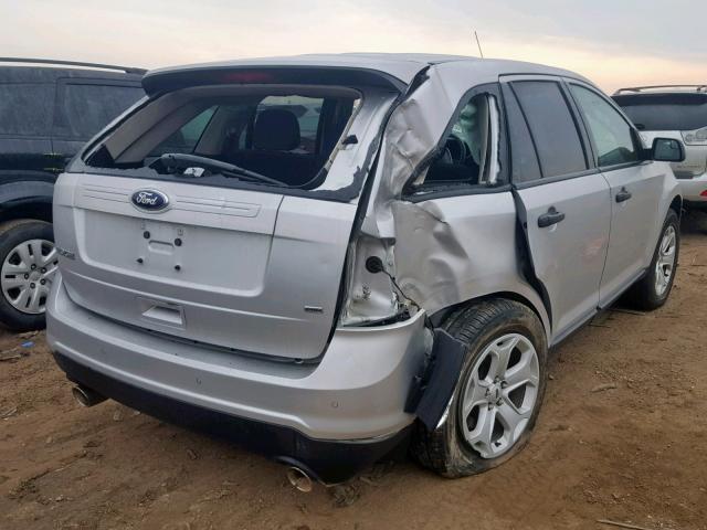 2FMDK4GC0CBA93619 - 2012 FORD EDGE SE SILVER photo 4