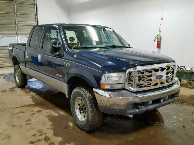 1FTSW31P94EB89664 - 2004 FORD F350 SRW S BLUE photo 1