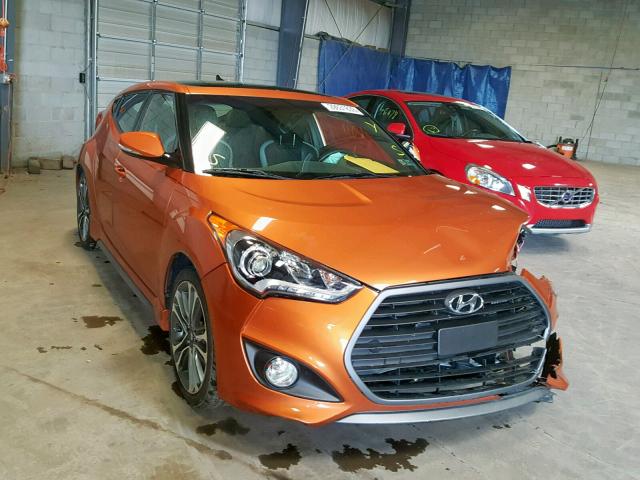 KMHTC6AE7GU304345 - 2016 HYUNDAI VELOSTER T ORANGE photo 1