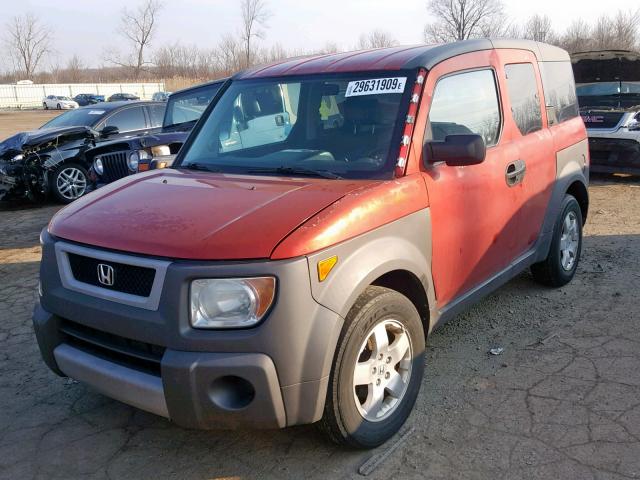 5J6YH18553L802039 - 2003 HONDA ELEMENT EX ORANGE photo 2