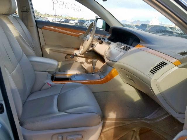 4T1BK36B56U105286 - 2006 TOYOTA AVALON XL GREEN photo 5