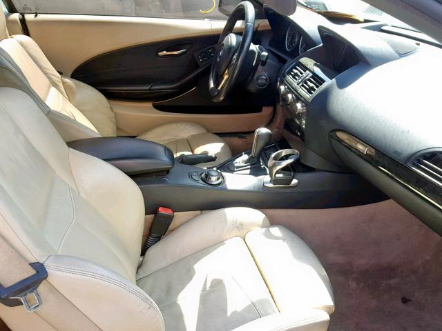 WBAEK13537CN82288 - 2007 BMW 650 I BLACK photo 5