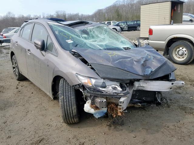 2HGFB2F94EH554653 - 2014 HONDA CIVIC EXL GRAY photo 1