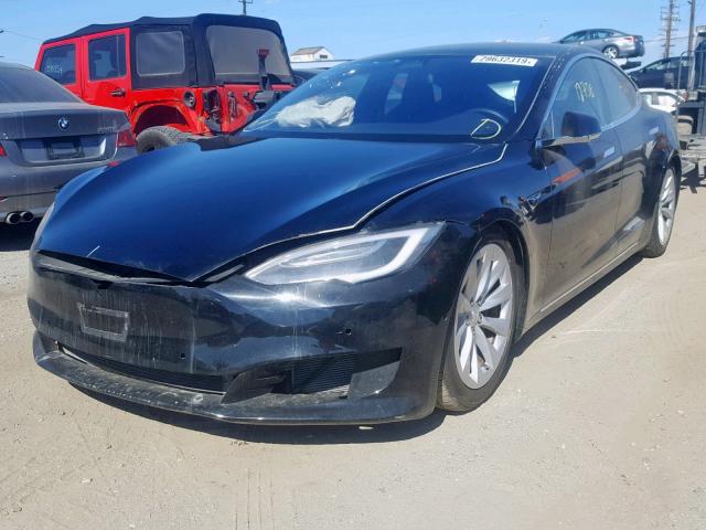 5YJSA1E27JF257648 - 2018 TESLA MODEL S BLACK photo 2