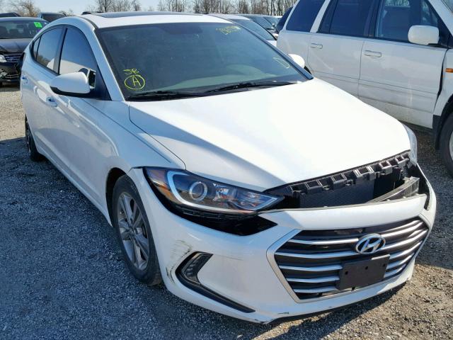 5NPD84LF5JH233233 - 2018 HYUNDAI ELANTRA SE WHITE photo 1