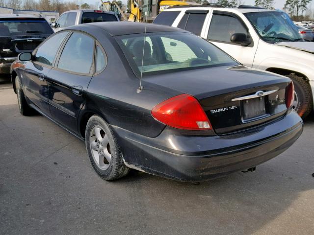 1FAHP55S61A176980 - 2001 FORD TAURUS SES BLACK photo 3