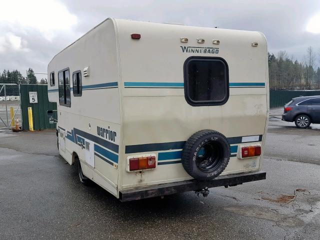 JT5VN94T2M0020459 - 1991 WINNEBAGO MOTORHOME WHITE photo 3