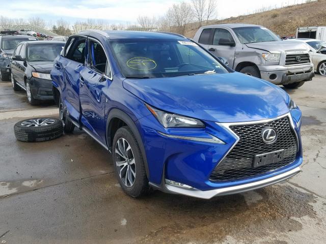 JTJBARBZ3H2124900 - 2017 LEXUS NX 200T BLUE photo 1