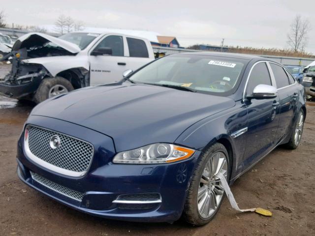 SAJWA2GEXBMV17551 - 2011 JAGUAR XJL SUPERC BLUE photo 2