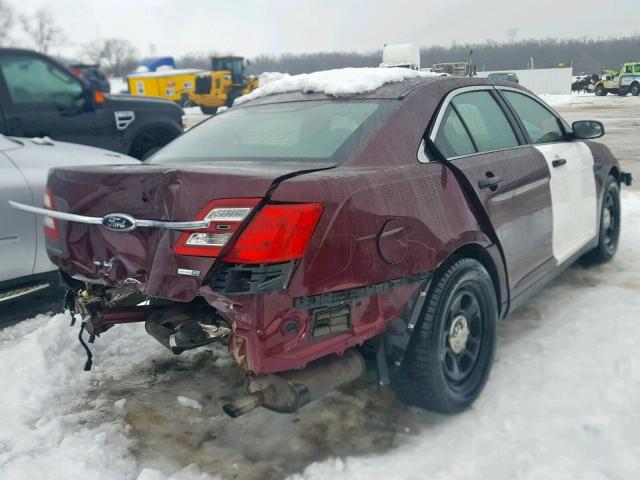 1FAHP2MK7FG204256 - 2015 FORD TAURUS POL MAROON photo 3