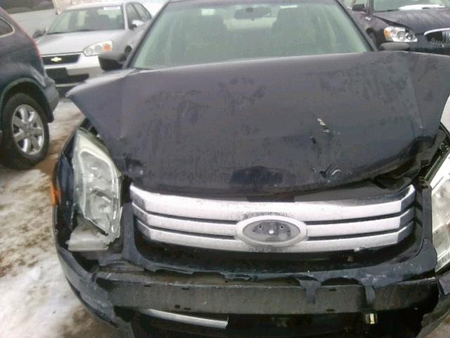 3FAHP06Z58R257063 - 2008 FORD FUSION S BLUE photo 7