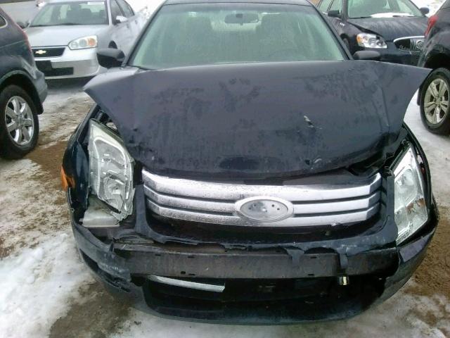 3FAHP06Z58R257063 - 2008 FORD FUSION S BLUE photo 9