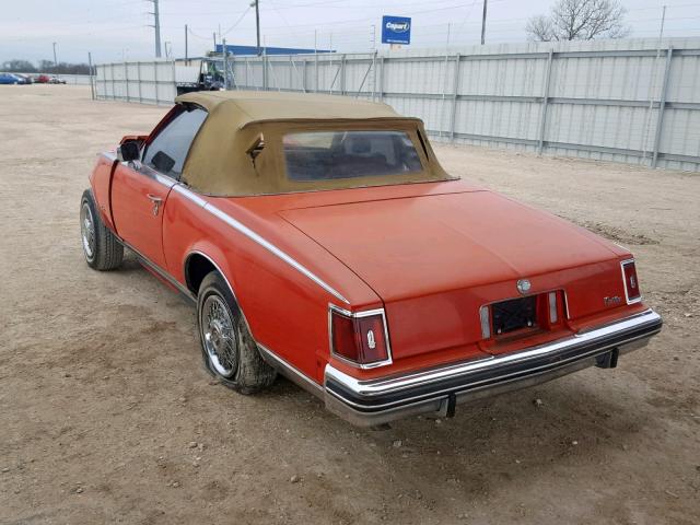 6S69B8Q452498 - 1978 CADILLAC SEVILLE RED photo 3