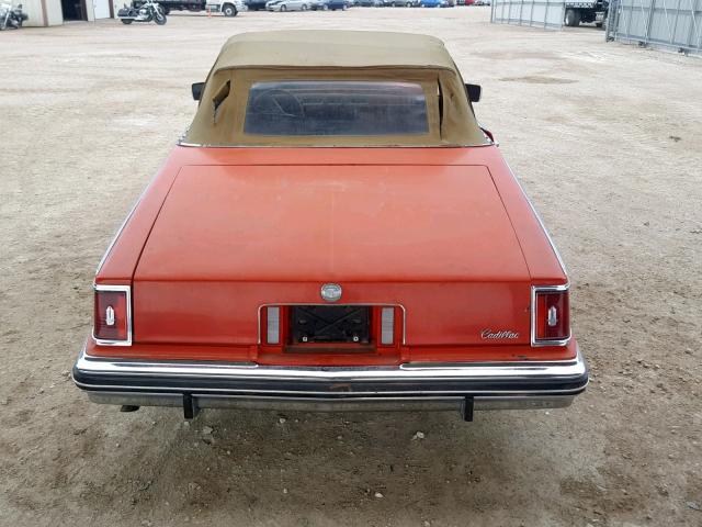 6S69B8Q452498 - 1978 CADILLAC SEVILLE RED photo 6