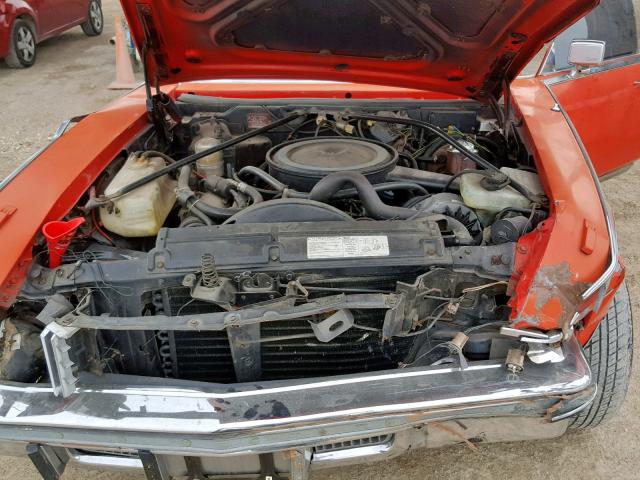 6S69B8Q452498 - 1978 CADILLAC SEVILLE RED photo 7