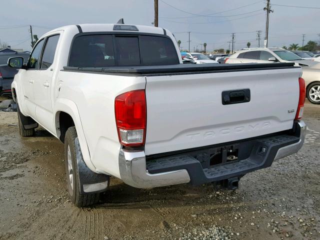 3TMAZ5CN3HM045540 - 2017 TOYOTA TACOMA DOU WHITE photo 3