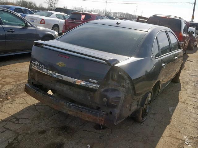 2G1WU583889257556 - 2008 CHEVROLET IMPALA LTZ BLACK photo 4